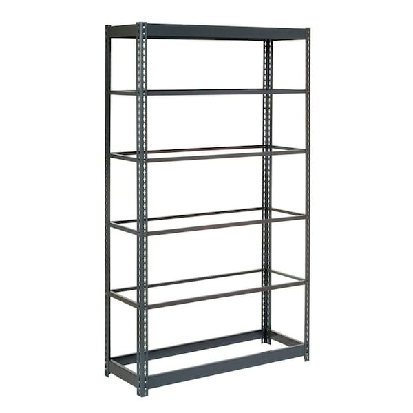 Heavy Duty Shelving 48W x 12D x 84H With 6 Shelves, No Deck, Gray